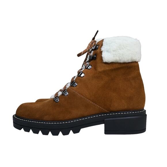 BERNARDO STUDIO Womens 8 Dasher Hiker Faux Shearling Suede Boot NEW - Picture 5 of 11